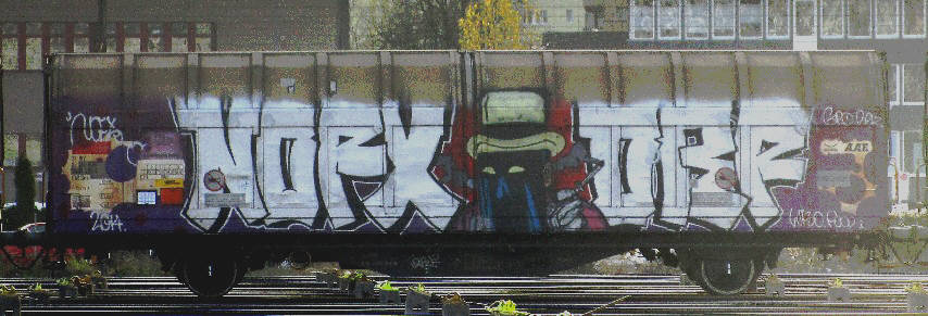 NOFX ORF MASKED MAN SBB güterwagen graffiti zürich
