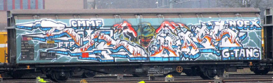 CMMF G-TANG SBB güterwagen graffiti zürich