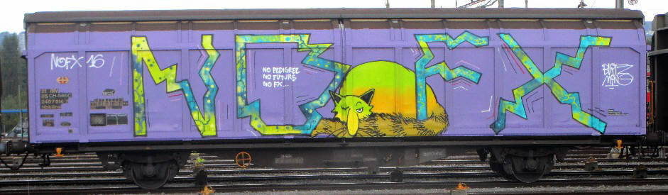 fat freddy's cat comics graffiti freight trainbombing zurich switzerland