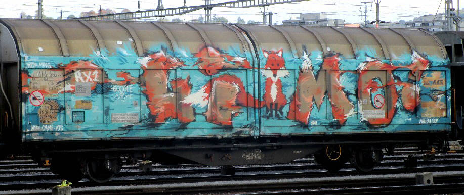 limo freight graffiti red fox