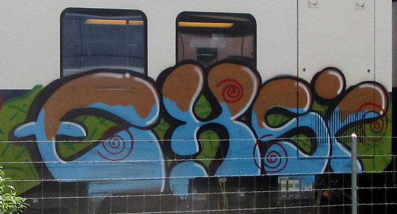 EXSI train graffiti zürich