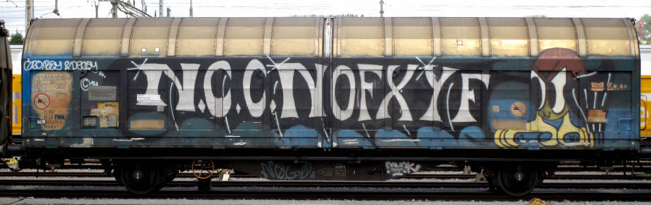 N.C.C.NOFXYF SBB-gterwagen graffiti