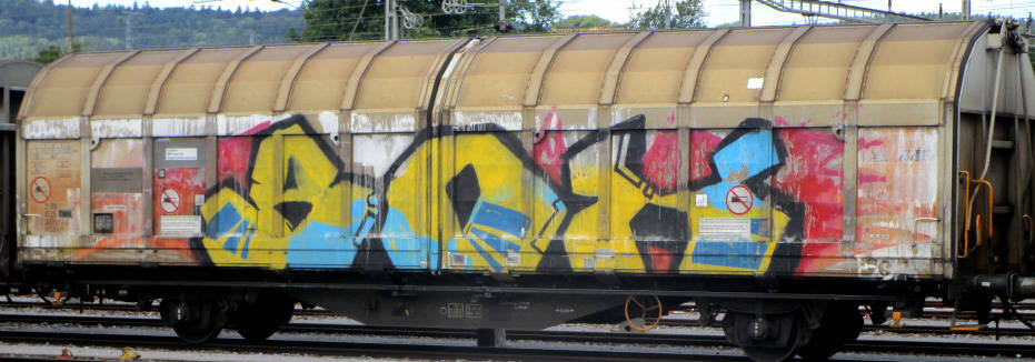 BOX graffiti SBB gterwagen