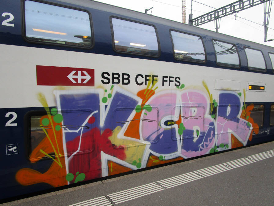 KCBR SBB S-BAHN GRAFFITI ZRICH