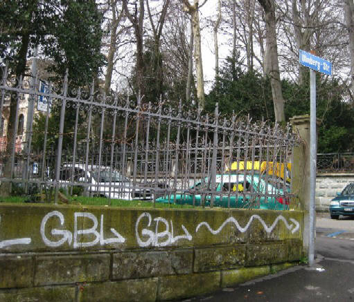 GBL graffiti tag zrich
