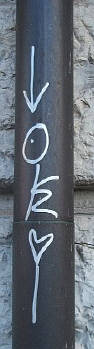 OKI graffiti tag zrich