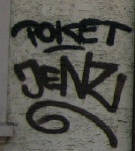 POKET graffiti tag zrich JENZ graffiti tag zrich