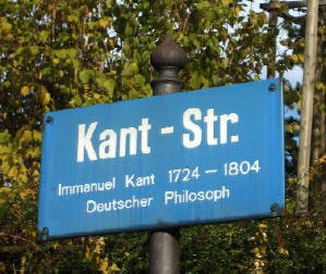 Kant-Str. Kantstrasse Zürich Fluntern Immanuel kanto 1724 - 1804 Deutscher Philosoph