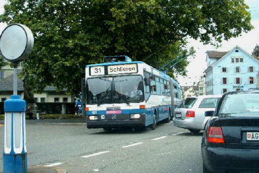 VBZ Bus 31 Richtung Schlieren am Heimplatz Zprich Pfauen Zrich Buslinie 31 31er Bus Zrich ZVV