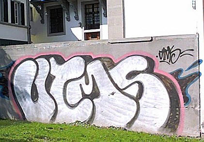 utms graffiti style, beim kunsthaus zrich 2004