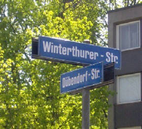 Ecke Winterthurerstr. udn Dbendorfstr. am Schwamendingerplatz Zrich Schwamendingen