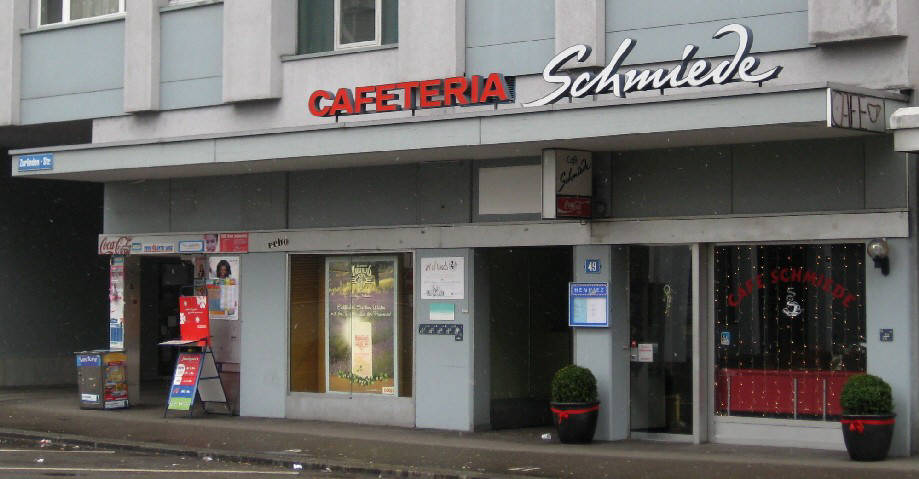 CAFETERIA SCHMIEDE ZURLINDENSTRASSE ZRICH WIEDIKON CAF SCHMIEDE. Zurich coffee shops. Cafs in Zrich